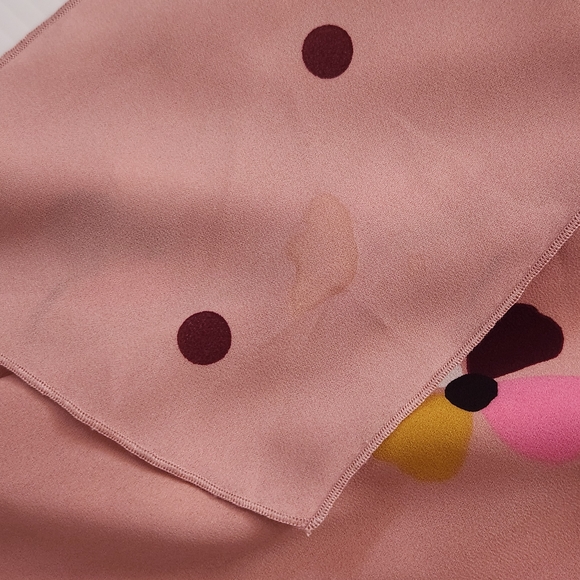 Kate Spade Pink Polka Dot and Floral Dress With Tie Front Size L - Picture 4 of 7